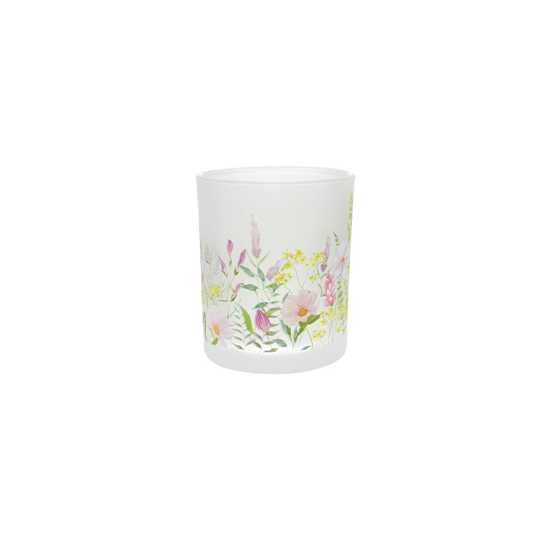 Colored Pattern Frosted Wax Cup YD-SS-128