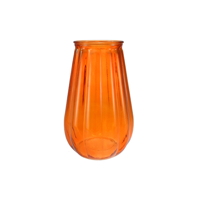 Conical Striped Colored Glass Vase YD-TDH-155