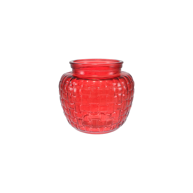Textured Colored Glass Vase YD-TDH-153