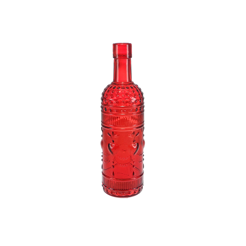 Valentine's Day Relief Pattern Glass Vase YD-VL-082