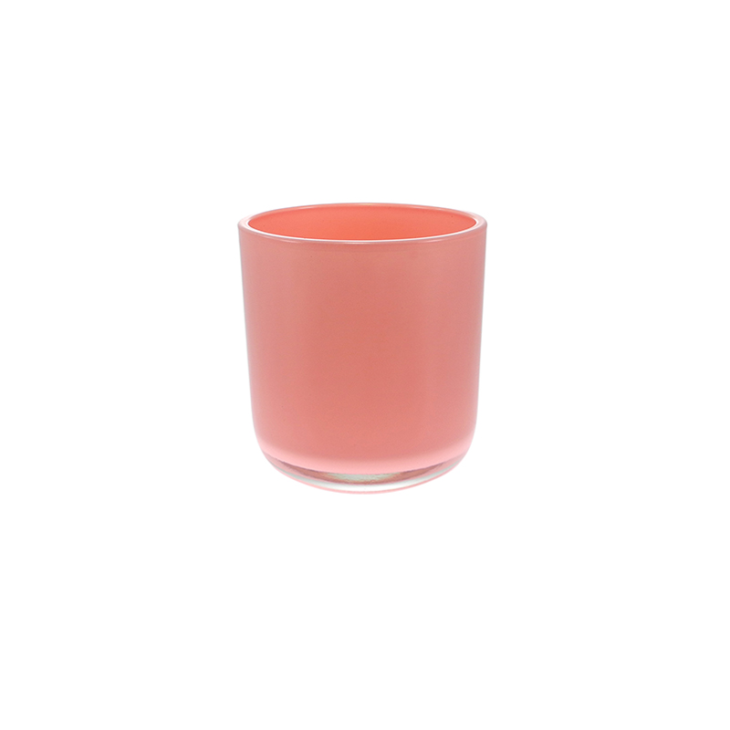 Arc-shaped Bottom Colored Glass Flower Pot YD-FPWP-041