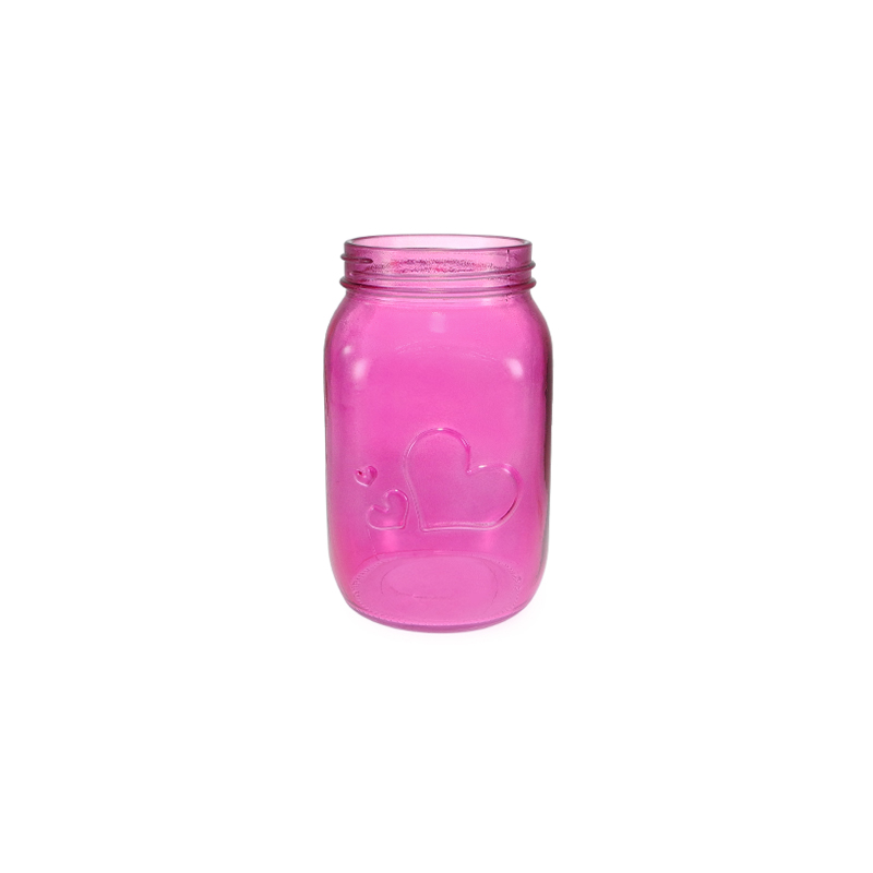 Valentine's Day Colored Glass Flower Vase YD-VL-081