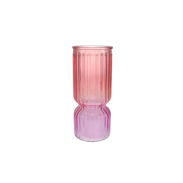 Pink And Purple Gradient Colored Glass Vase YD-SS-155