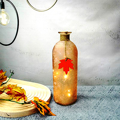 Maple Orange Series Glass Lamp Bottle YD-TDH-011