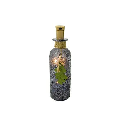 Autumn Maple Midnight Blue Glass Lamp Bottle YD-TDH-010