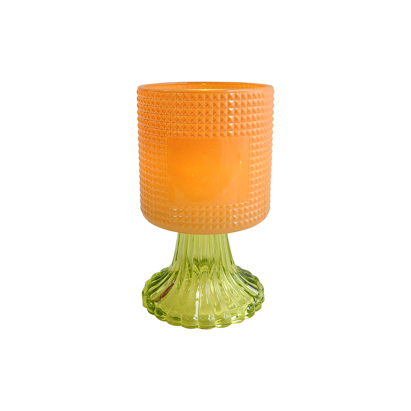 Checkered Enamel Candle Holder YD-HDWC-240