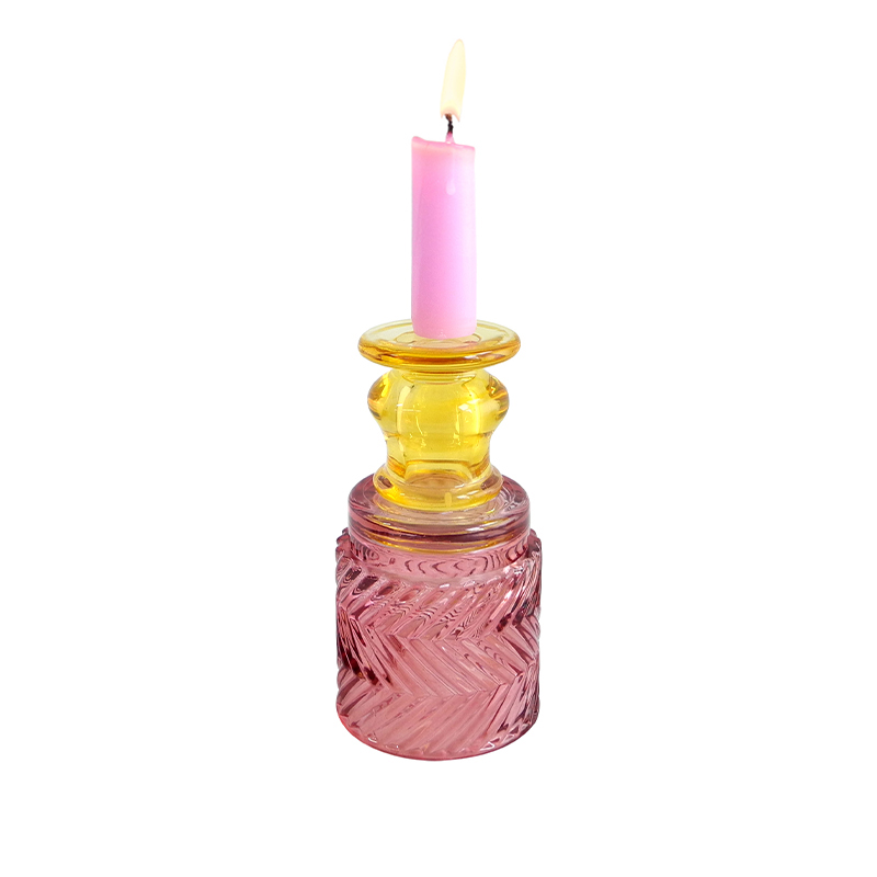Zigzag Pattern Double Candle Holder YD-HDWC-245