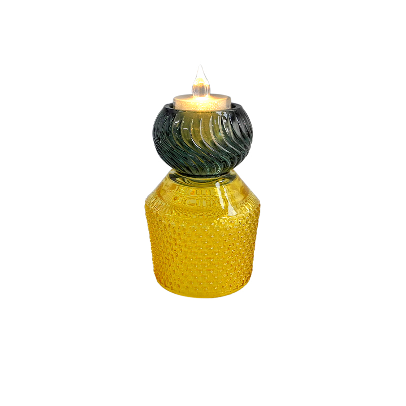 Checkered Tapered Double Candle Holder YD-HDWC-252