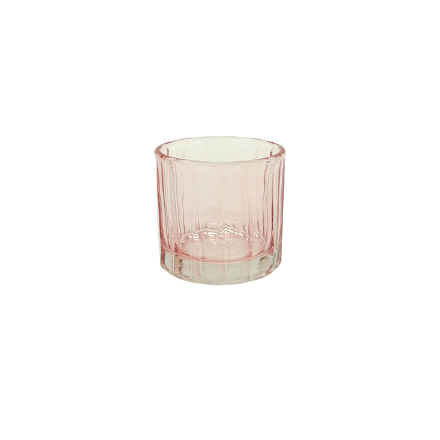 Spray Color Textured Glass Candle Holder YD-ND-381