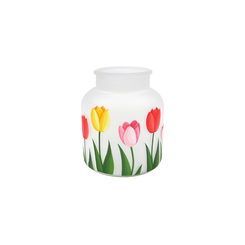 Frosted White Flower Bud Vase YD-SS-122