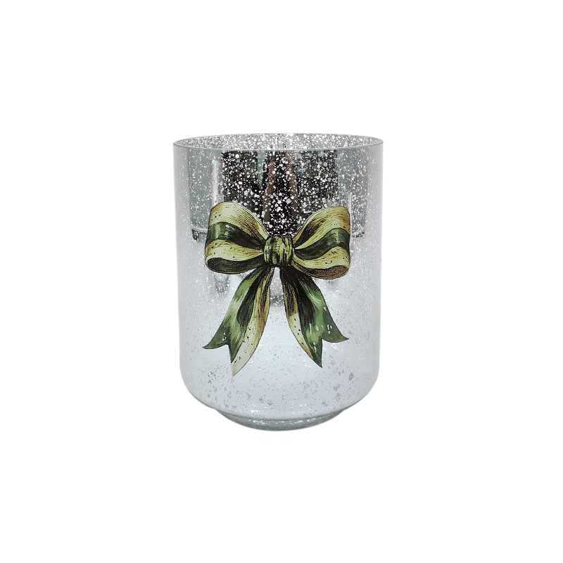 Christmas Silver Electroplated Candle Holder YD-CX-098