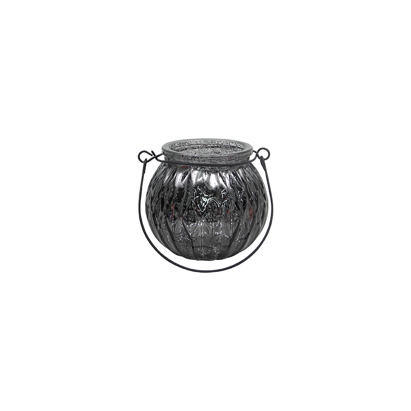 Halloween Broken Silver Glass Candle Holder YD-HAL-119