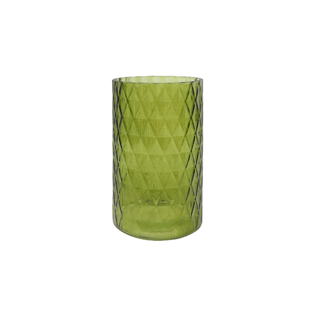 Green Spray-colored Glass Vase YD-TDH-056