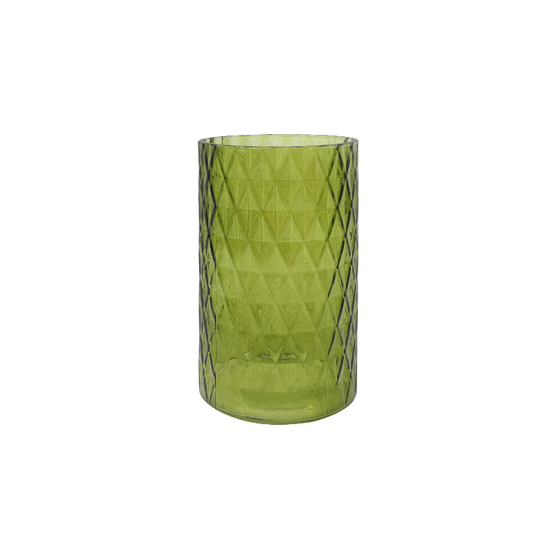 Green Spray-colored Glass Vase YD-TDH-056