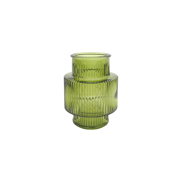 Striped Spray-colored Glass Vase YD-TDH-060
