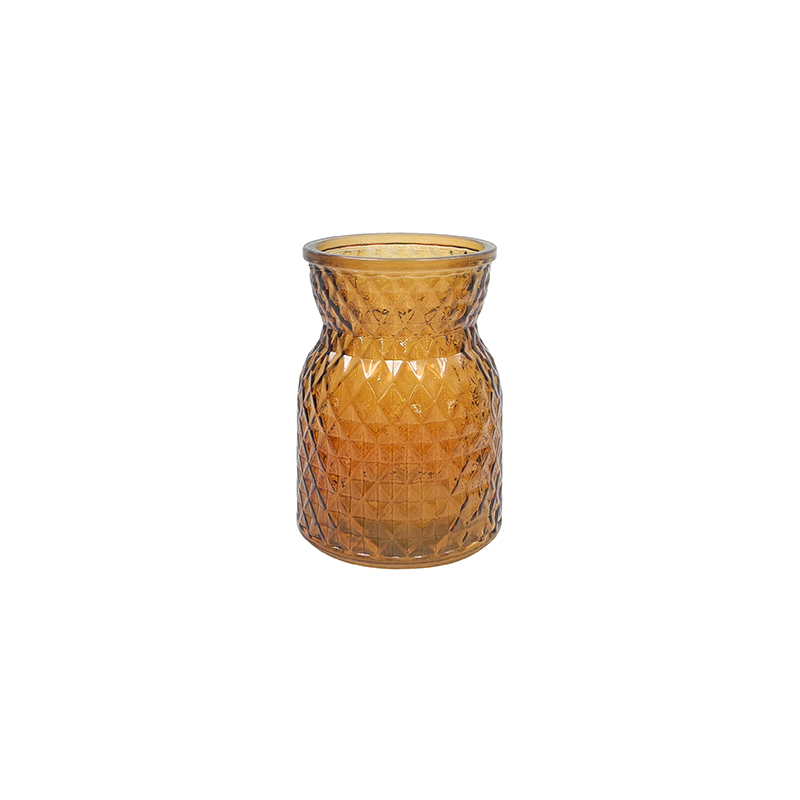 Textured Spray-colored Glass Vase YD-TDH-064