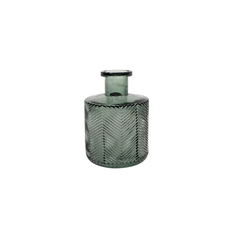 Leaf-textured Glass Vase YD-TDH-086