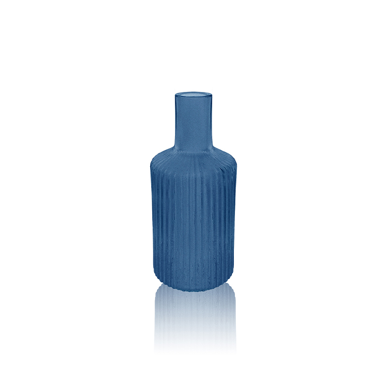 Small Mouth Striped Glass Vase YD-OBS-094