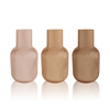 Brown Frosted Glass Vase YD-OBS-091