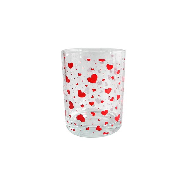 Heart Pattern Glass Wax Bottle YD-VL-061