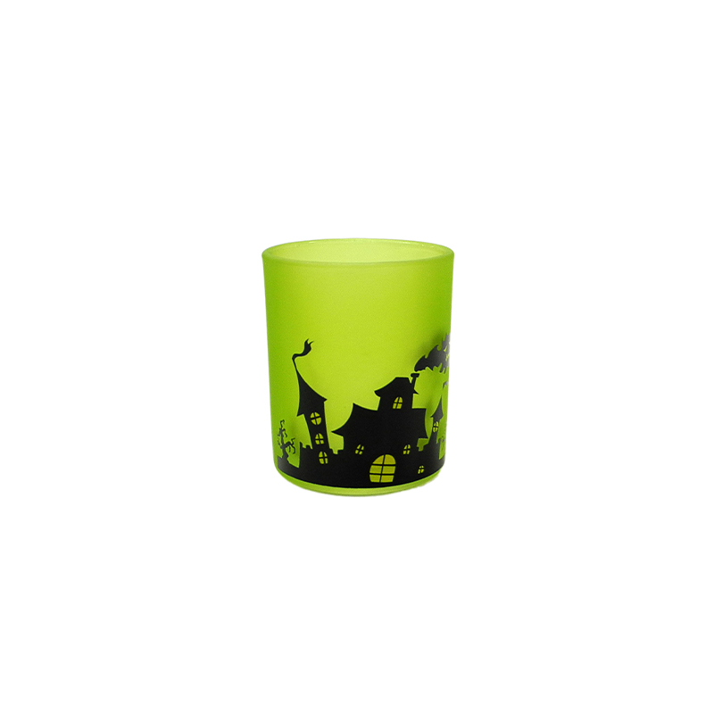 Halloween Pattern Green Frosted Wax Cup YD-HAL-081