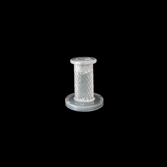 White Cylindrical Glass Candle Holder YD-ND-249