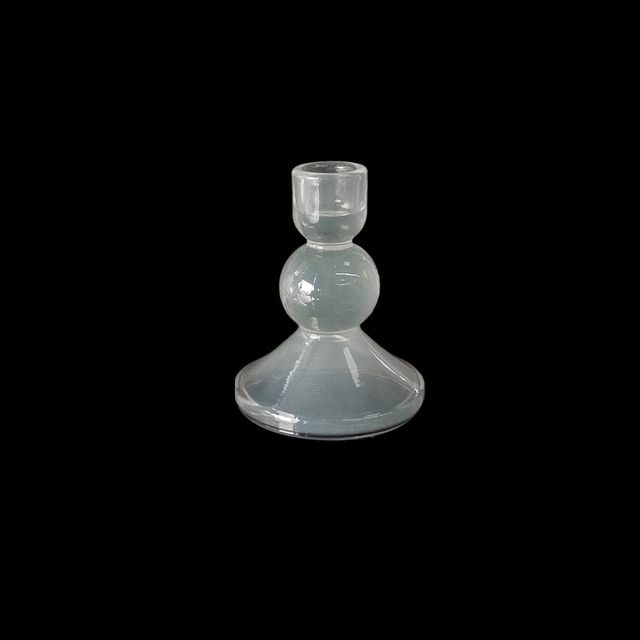 White Ball Glass Candle Holder YD-ND-248
