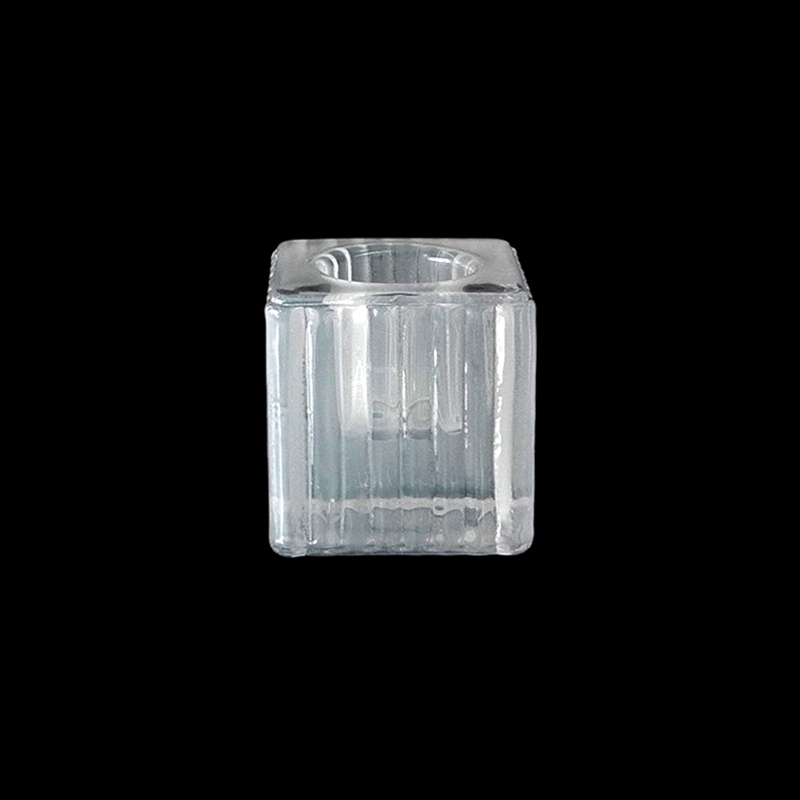 White Cube Glass Candle Holder YD-ND-252