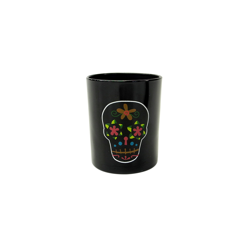 Halloween Black Glass Wax Cup YD-HAL-067