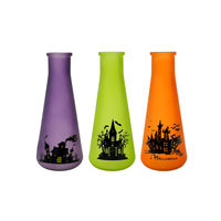 Halloween Pattern Colored Glass Bottle YD-HAL-086