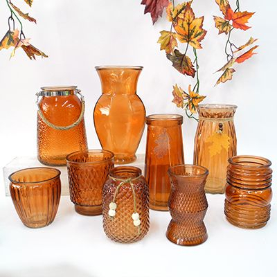 Orange Glass Vase YD-TDH-004