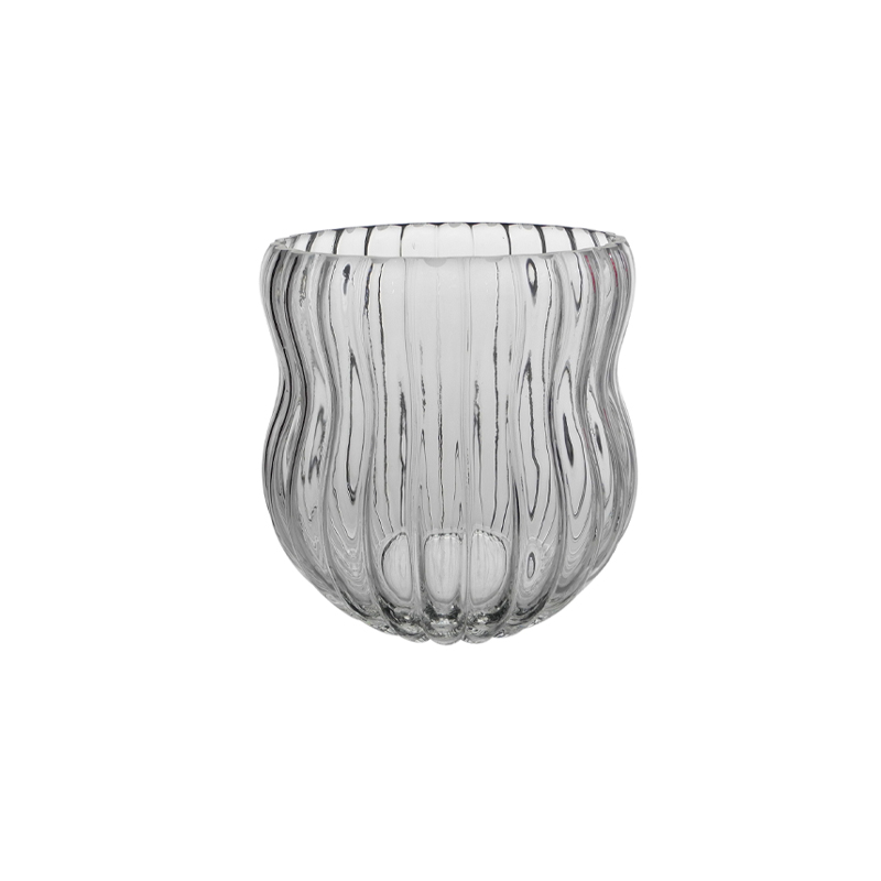 Peanut Shaped Clear Glass Vase YD-CGV-034