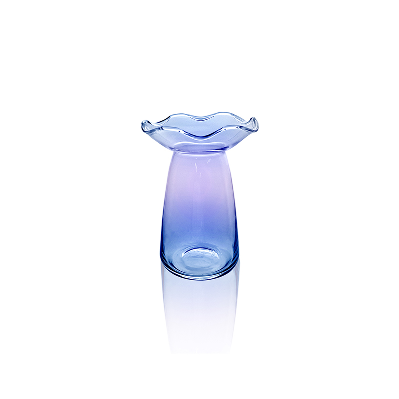 Purple Gradient Glass Vase YD-OBS-122