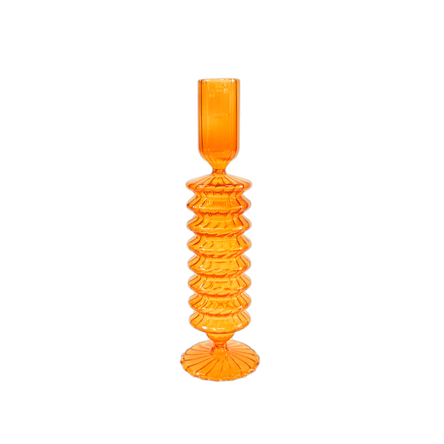 Color Sprayed Borosilicate Glass Candle Holder YD-ND-415