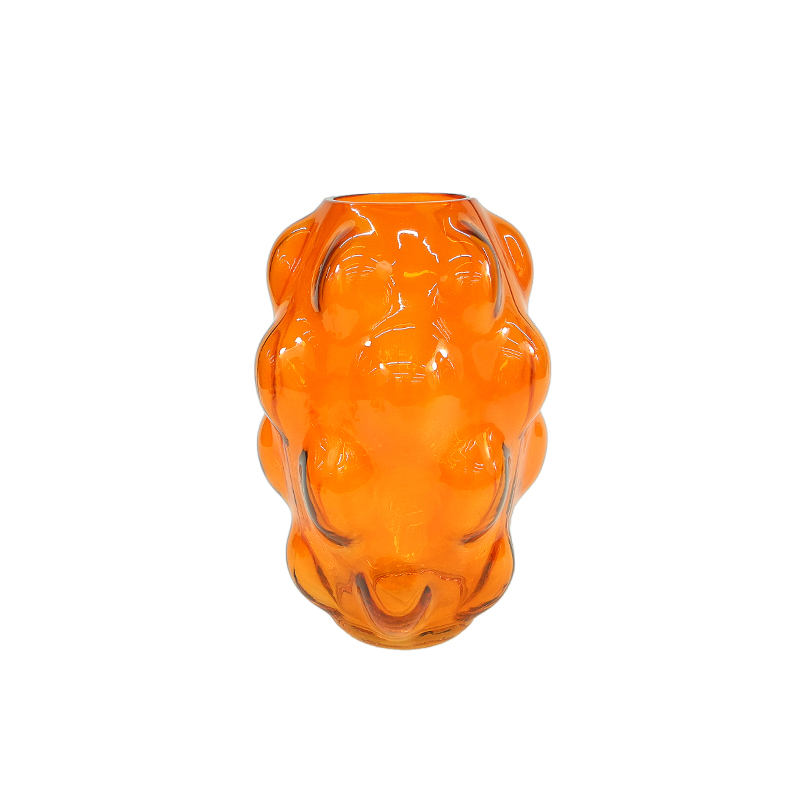 Orange Bubble Spray Glass Vase YD-ND-429