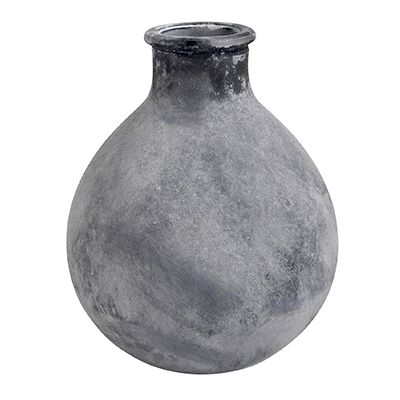 Grey Vintage Glass Vases Wax Bottle YD-TDH-047