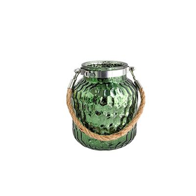 Yorklsun Glassware Green Christmas Candle Holder & Wax Bottle YD-ND-138