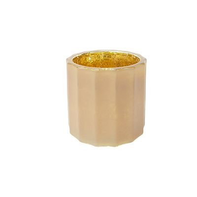 Yorklsun Glassware Brown Candle Holder & Wax Bottle YD-HDWC-077