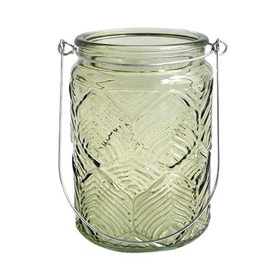 Yorklsun Glassware Green Candle Holder & Wax Bottle YD-HDWC-048