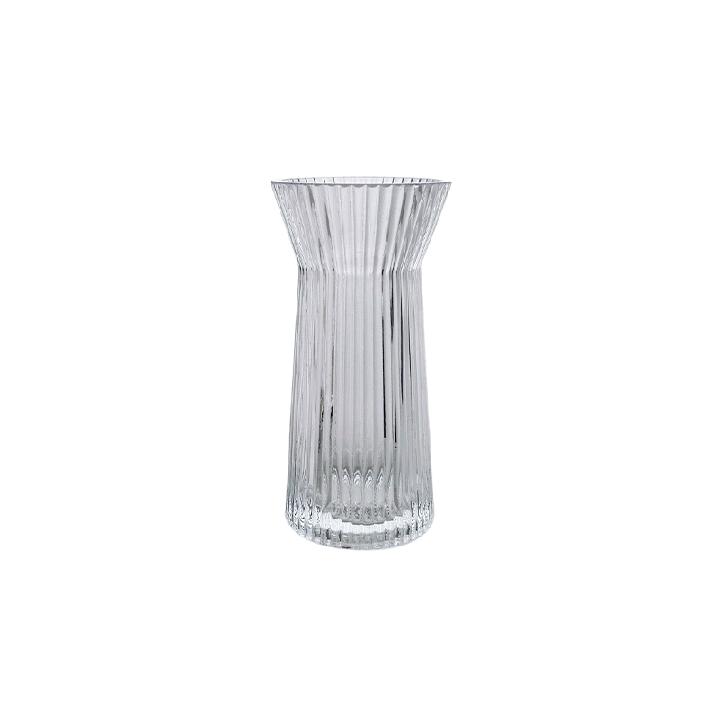 Vertical Striped Glass Vase YD-CGV-098
