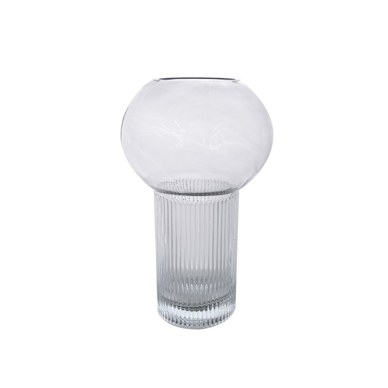 Ball Striped Glass Vase YD-CGV-100