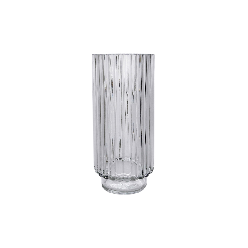 Straight Striped Glass Vase YD-CGV-168