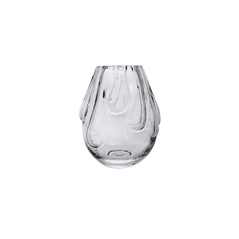 Special Shaped Clear Glass Vase YD-CGV-163