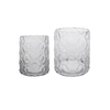 Polygonal Relief Glass Vase YD-CGV-193