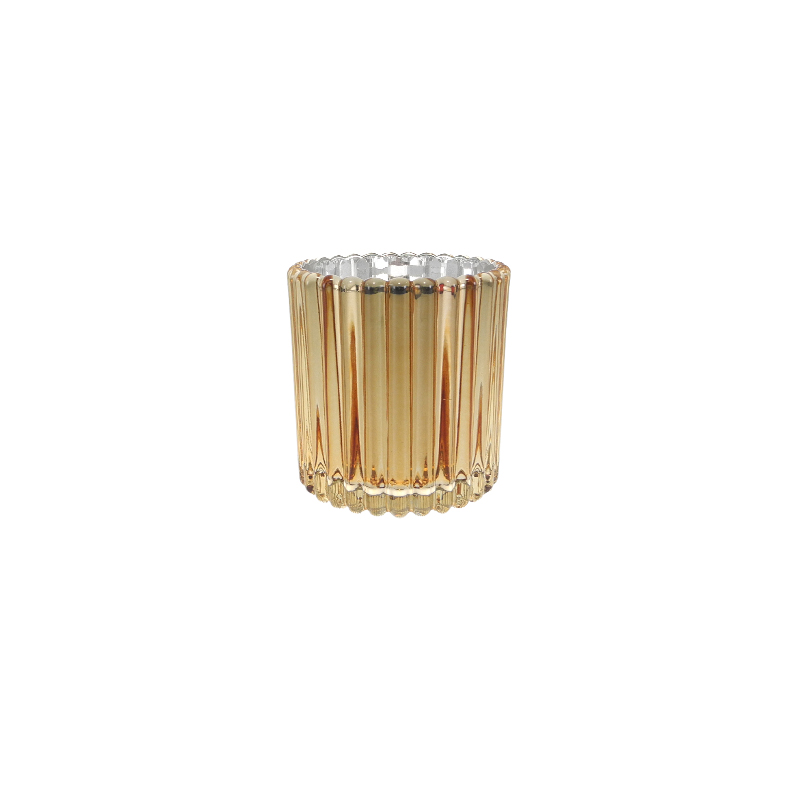 Striped Electroplated Candleholder YD-CX-173