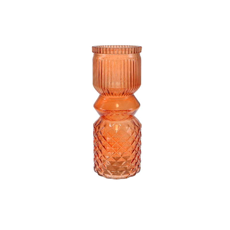 Autumn Two-Colored Glass Flower Vase YD-TDH-125