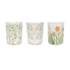 Spring Pattern Frosted Glass Wax Cup YD-SS-129