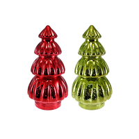 Electroplated Silver Fragments Christmas Tree Glass Decoration YD-CX-123