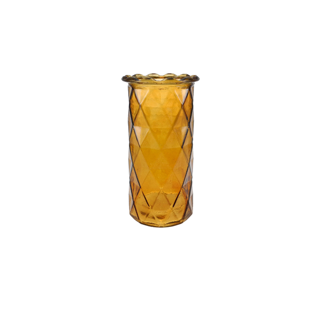 Diamond-patterned Lace Glass Vase YD-TDH-117