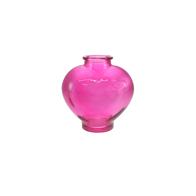 Valentine's Day Heart-shaped Engraved Glass Vase YD-VL-074